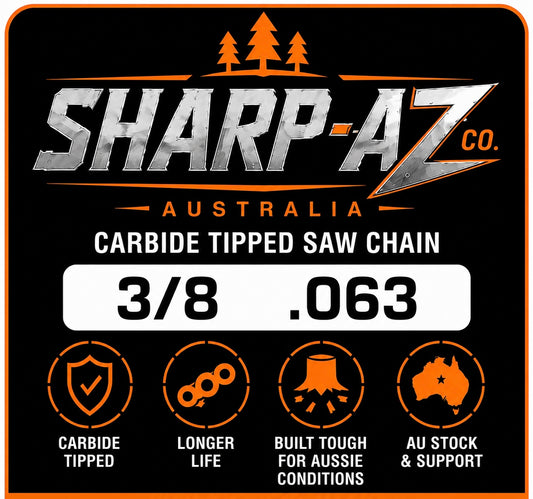SHARP-AZ 3/8" .063" EXTREME Tungsten Carbide Chainsaw chain