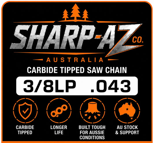 SHARP-AZ 3/8LP .043" EXTREME Tungsten Carbide Chainsaw chain